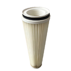 Fiberglass 0.5um Industrial Dust Collector Cartridge Filters Cellulose Polyester Filter