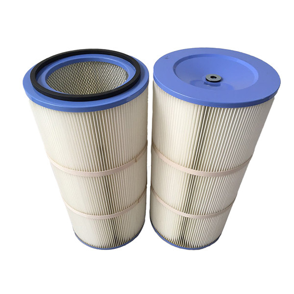Synthetic Fiber Industrial Dust Collector Pleated Filter Fiberglass